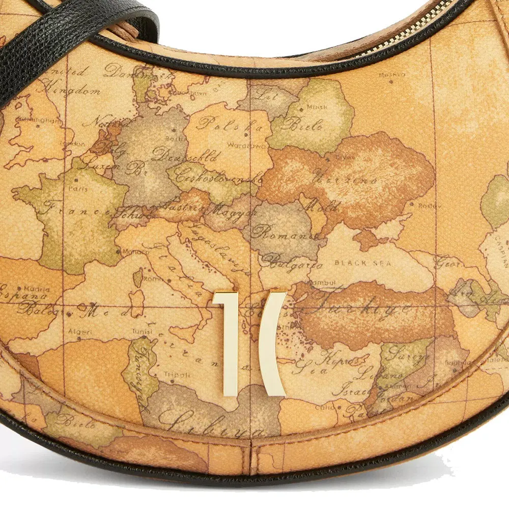Borsa Donna Hobo con Catena 1A Classe Alviero Martini linea Celeb Bag Geo Classic e Nero GZ08