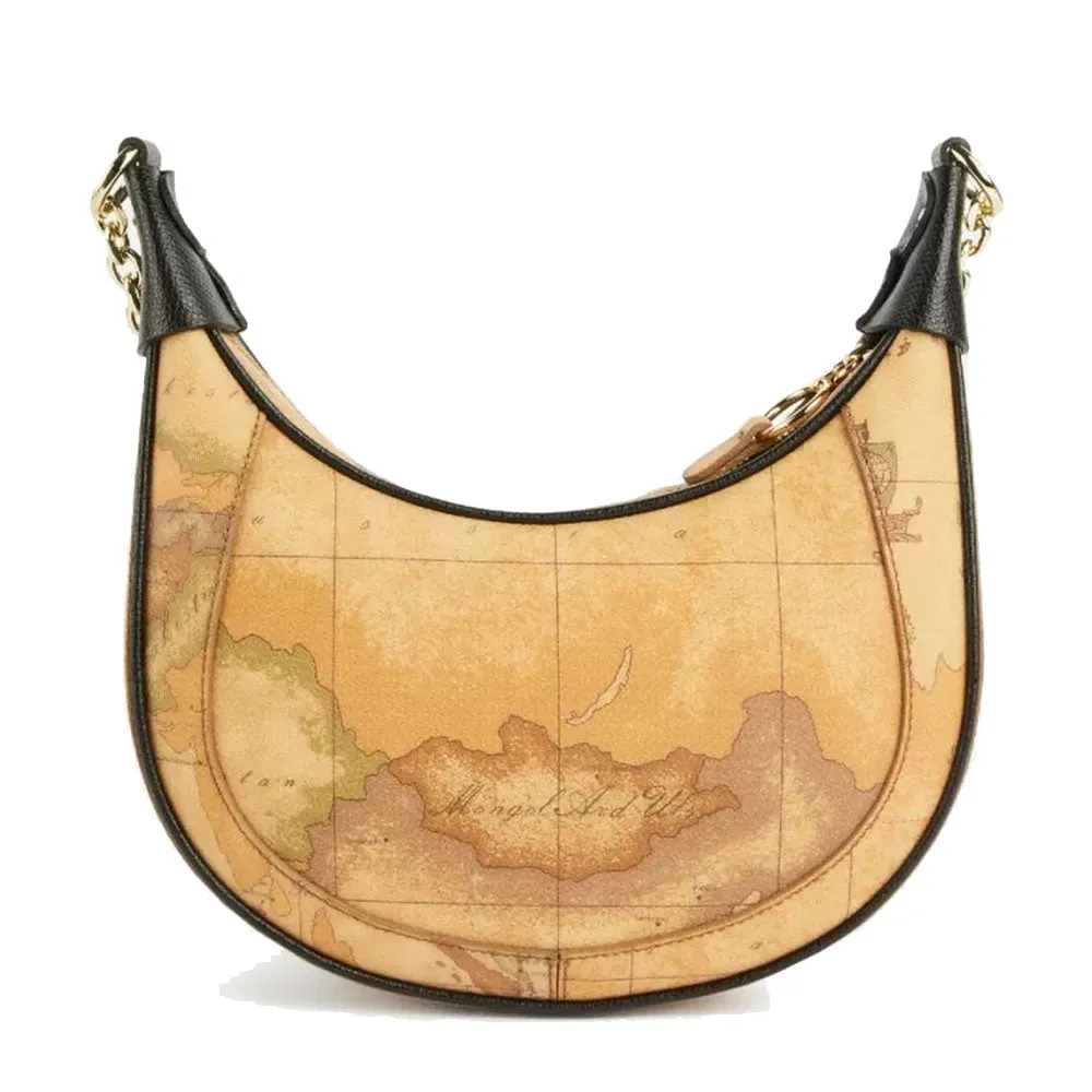 Borsa Donna Hobo con Catena 1A Classe Alviero Martini linea Celeb Bag Geo Classic e Nero GZ08