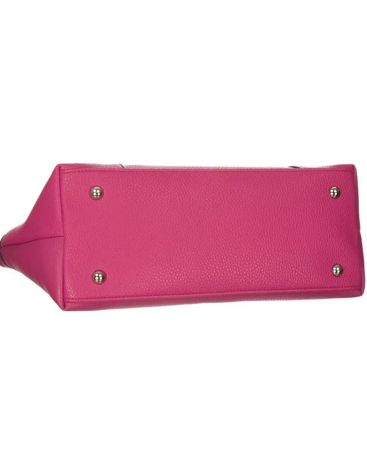 Fuschia Ring Handle Tassel Tote Bag