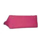 Fuschia Ring Handle Tassel Tote Bag