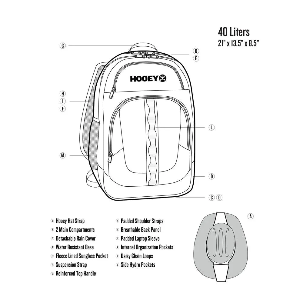 'Hooey' Ox Backpack - Grey / Charcoal / Tan